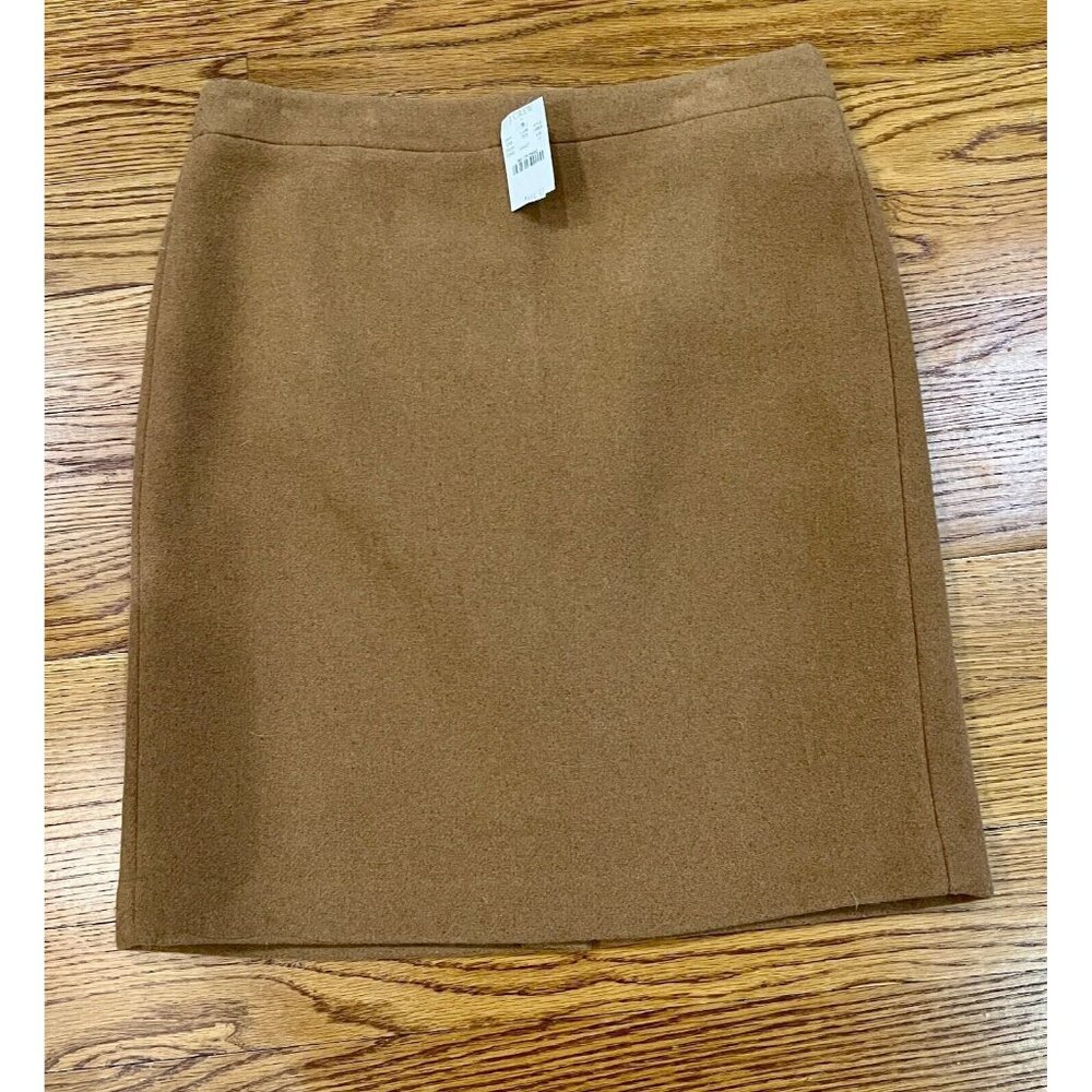 J Crew Mercantile Wool Pencil Skirt In Black Size 10 NWT Style J4605‎